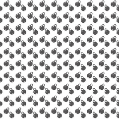 silver bells seamless pattern
