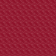 red japanese maple seamless pattern