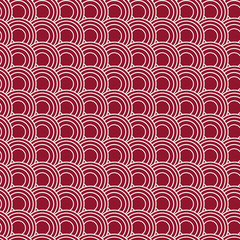 Red shapes japanese seamless pattern © Daniel Berkmann