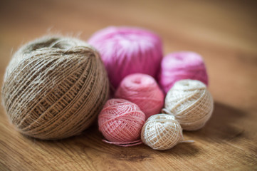 a set of thread for crochet