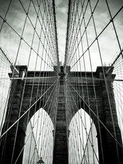 NEW YORK - FEB 10 2010: Brooklyn Bridge in New York City