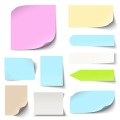 colored sticky notes collection
