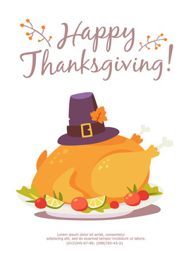 vector happy thanksgiving illustration