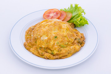 fried egg with rice on