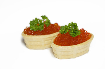 red caviar isolated
