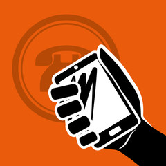 Smartphone mobile technology icon vector illustration graphic design