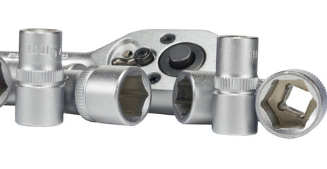 Set of chromeplated wrenches