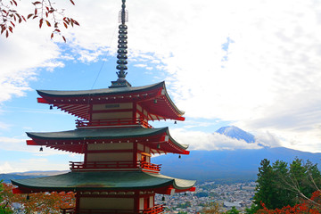 Mt. Fuji and the Chureito Pagoda, Japan