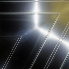 Aluminum surface. Metallic geometric  texture background