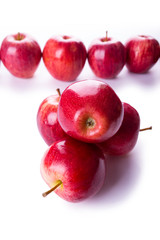 heap of red apples