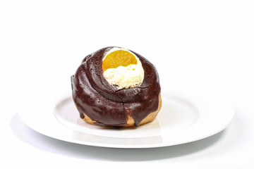 Chocolate profiterole