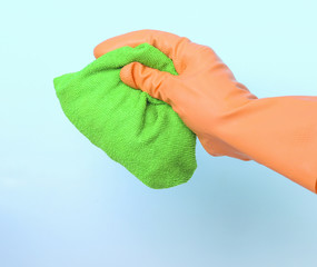 Cleaning with a cloth