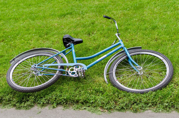 Close up of the bicucle 