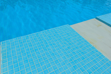 Obraz premium Blue Tile in swimming pool