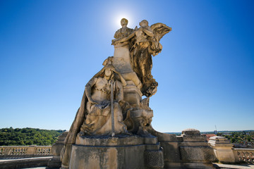 Fototapeta na wymiar Angouleme, France. Statue of Lazare Carnot (1753 - 1823)