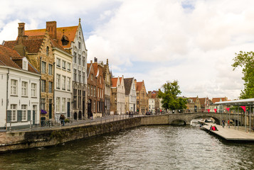 Fototapeta na wymiar Canalside Buildings, Brugge