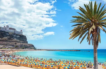 Foto op Plexiglas Amadores beach. Gran Canaria, Canary islands, Spain © Valery Bareta