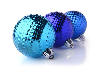 Blue Christmas balls