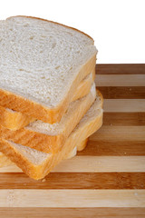 Slices of Toast Bread on Breadboard