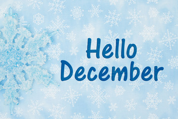 Hello December message