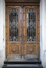 Old doors, handles, locks, lattices and windows
