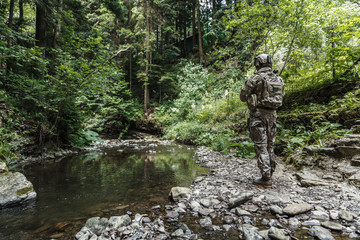 army ranger in the mountains