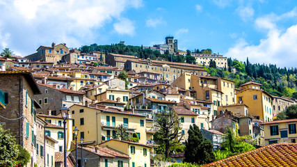 Fototapeta na wymiar view of Cortona in tuscany, Italy