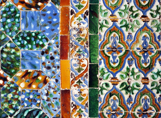 Fototapeta premium Tiles of the Casa de Pilatos, Seville, Andalusia, Spain