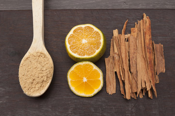 
ginger with cinnamon
