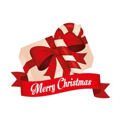 Merry christmas card icon vector illustration graphic design