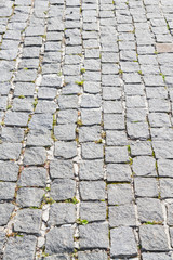 The road is paved with stones