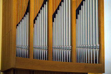 Modern pipe organ in renovated building of conservatory