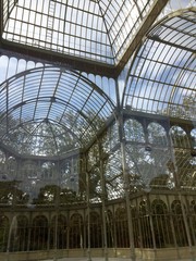 Palacio de Cristal im El Retiro Park (Madrid)