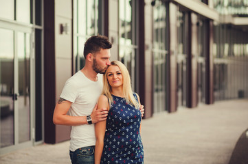 Young happy couple