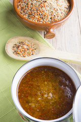 Soup of quinoa
