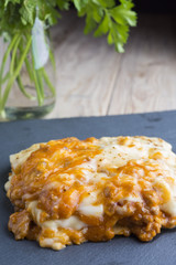 Lasagna with beef