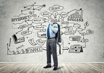 Businessman without head