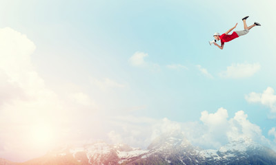 Naklejka premium Feeling young and free