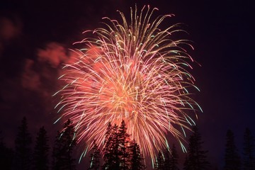 Fireworks in Banff