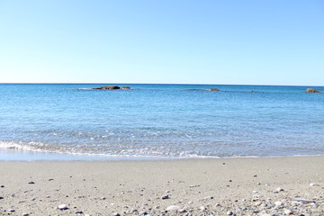 Fototapeta na wymiar Mare Riviera dei Cedri, Calabria