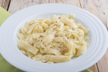 Tagliatelle of Carbonara