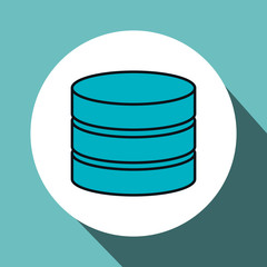 disk data center isolated icon vector illustration design