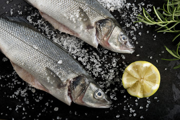 seabass and lemon
