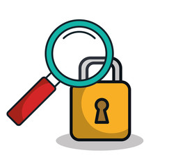 safe secure padlock isolated icon vector illustration design