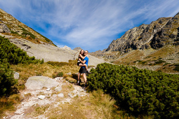 Tourists in Slovakian Mlynicka dolina © sitriel
