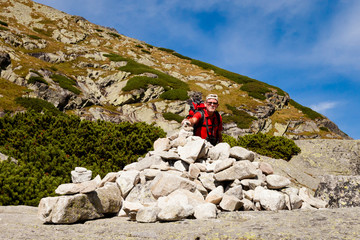 Tourist in Slovakian Mlynicka dolina © sitriel