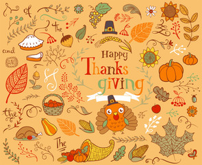 Thanksgiving design elements