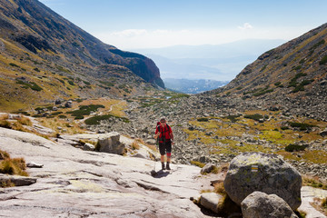 Tourist in Slovakian Mlynicka dolina © sitriel