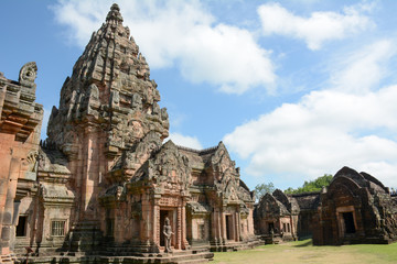 Prasat hin phanom rung ,Buriram ,Thailand.Phanom Rung historical park is Castle Rock old Architecture about a thousand years ago at Buriram Province,Thailand