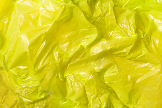 Yellow Trash Bag Plastic Texture